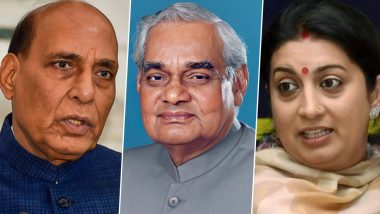 Atal Bihari Vajpayee Punyatithi 2022: Rajnath Singh, Amit Shah and Others Remember Former Prime Minister on His Death Anniversary